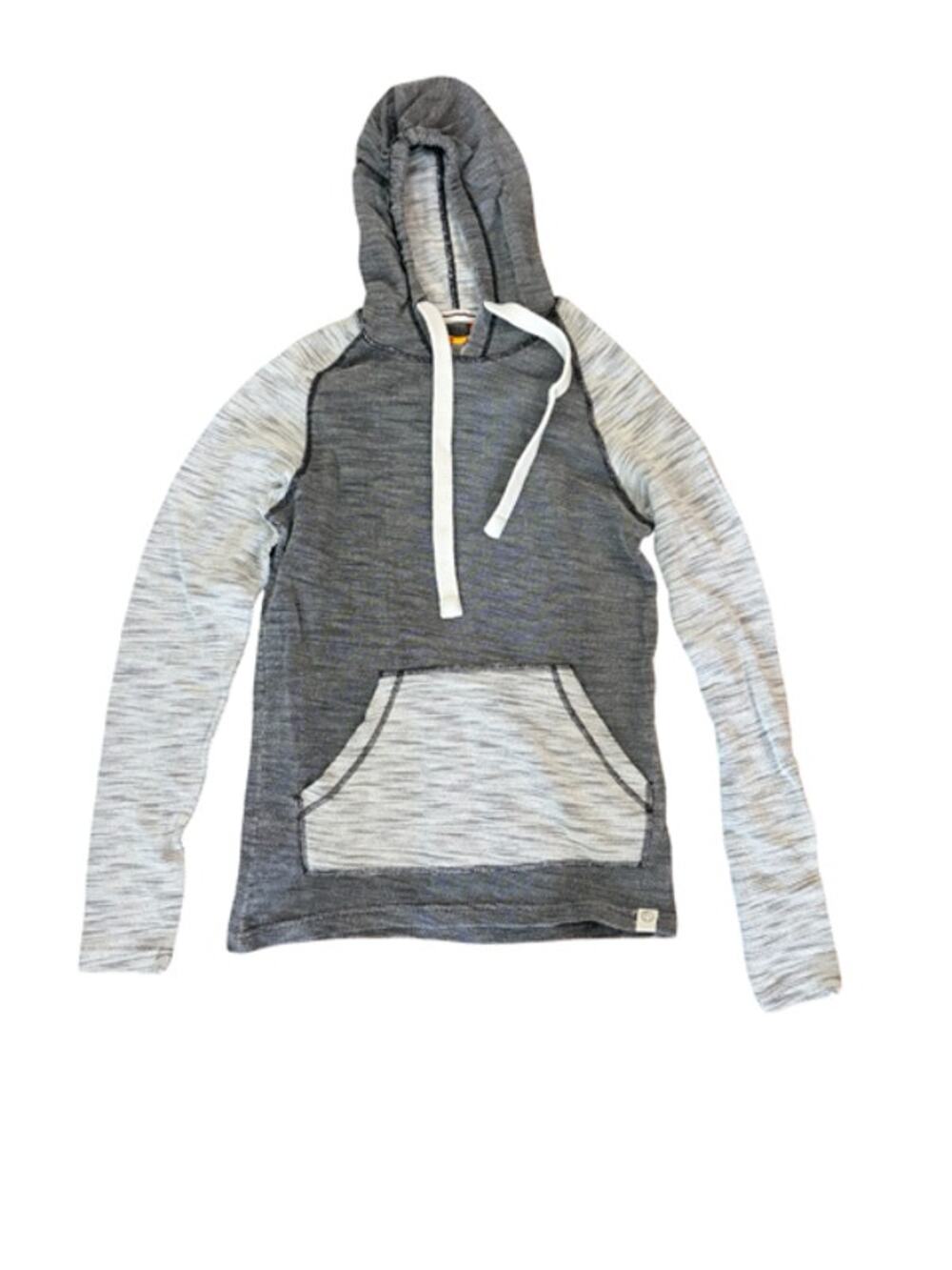 Free Planet Boys Medium Gray Space Dye Pullover Hoodie Kangaroo Pocket